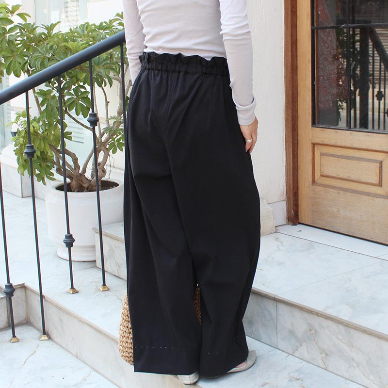 ◉肌にまとわりつかない速乾素材◉ 2wayリラックスパンツ　ブラック | 13枚目