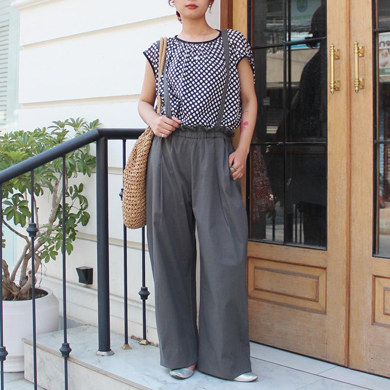 ◉肌にまとわりつかない速乾素材◉ 2wayリラックスパンツ　グレー | 2枚目