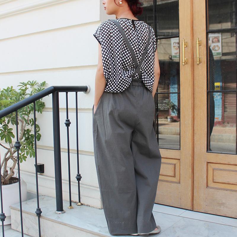 ◉肌にまとわりつかない速乾素材◉ 2wayリラックスパンツ　グレー | 4枚目