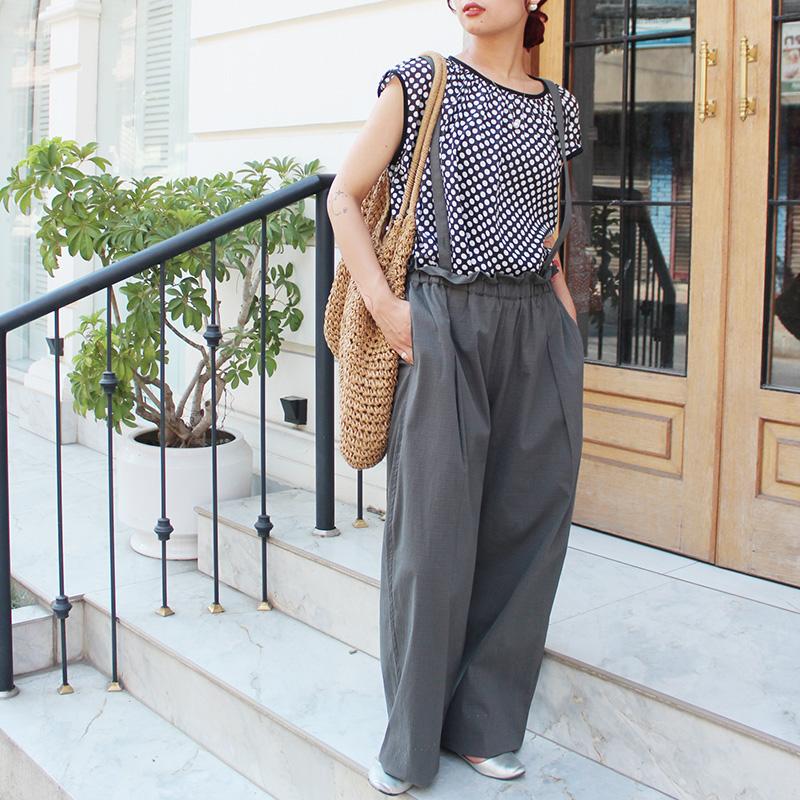 ◉肌にまとわりつかない速乾素材◉ 2wayリラックスパンツ　グレー | 6枚目