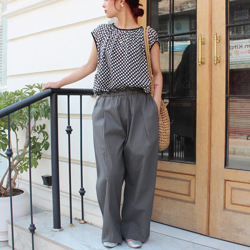 ◉肌にまとわりつかない速乾素材◉ 2wayリラックスパンツ　グレー | 8枚目