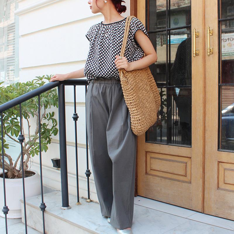 ◉肌にまとわりつかない速乾素材◉ 2wayリラックスパンツ　グレー | 9枚目