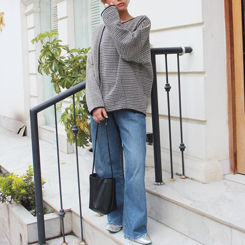 大人気リニューアル◉レトロ調ジャガード　バイカラードルマントップ | 6枚目