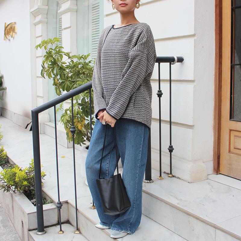 大人気リニューアル◉レトロ調ジャガード　バイカラードルマントップ | 7枚目