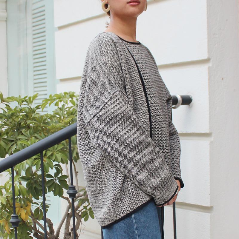 大人気リニューアル◉レトロ調ジャガード　バイカラードルマントップ | 8枚目