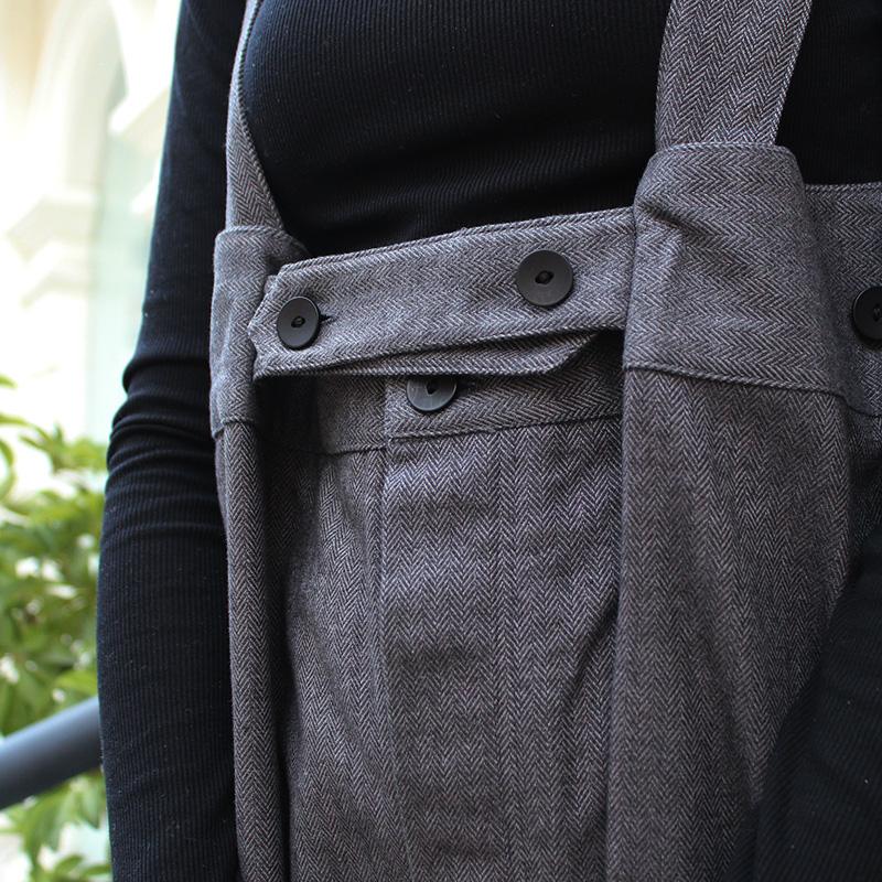 秋の新作◉ フリーサイズのペインターサロペット　ウール | 11枚目