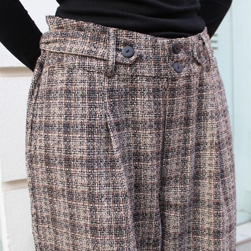 人気の新カラー◉2wayワイドストレートサロペットパンツ　タータンチェック | 11枚目