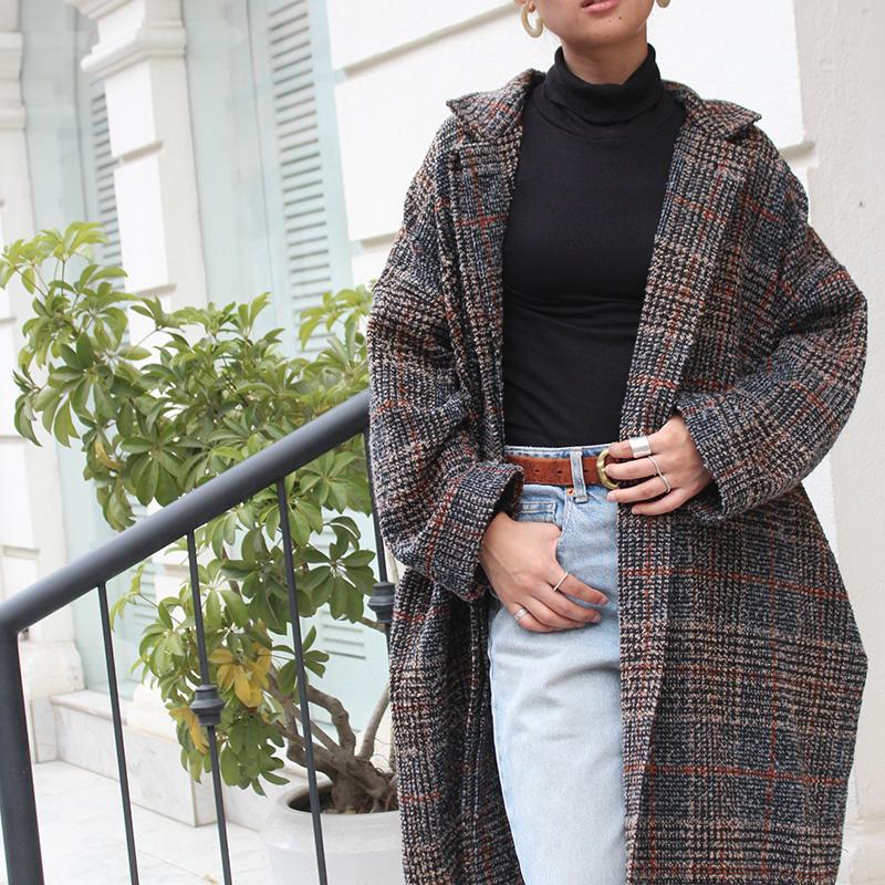 ほっこり冬素材◉ ウールオーバーコート　グレー | 11枚目