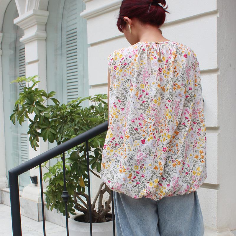 ◉真夏も涼しい◉マシュマロバルーンブラウス サマーホワイト | 10枚目