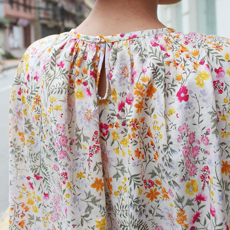 ◉真夏も涼しい◉マシュマロバルーンブラウス サマーホワイト | 12枚目