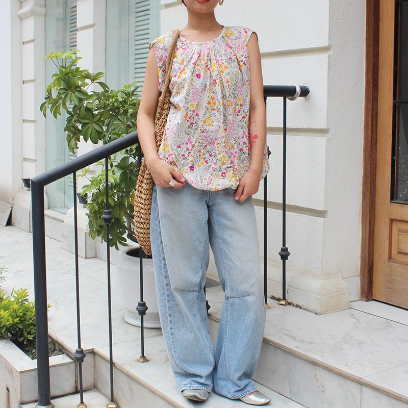 ◉真夏も涼しい◉マシュマロバルーンブラウス サマーホワイト | 2枚目