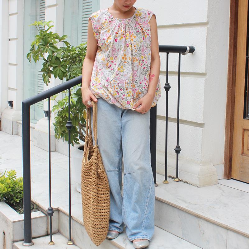 ◉真夏も涼しい◉マシュマロバルーンブラウス サマーホワイト | 7枚目